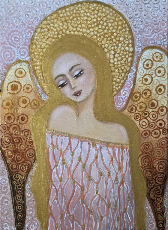 Beata Puskarczyk "Angel" – Paintings & Drawings, Canvas (photo 4 of 5)