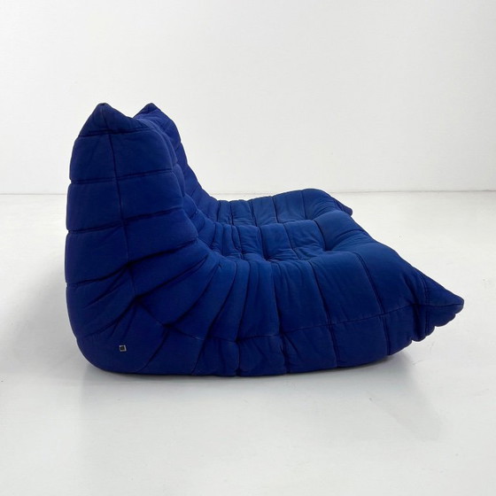 Image 1 of Königsblaues 2-Sitzer-Sofa Togo von Michel Ducaroy für Ligne Roset, 1970er Jahre