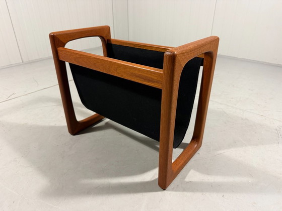 Brink Møbler Teak Magazine Rack Denmark 1960s – Textile (photo 10 of 11)