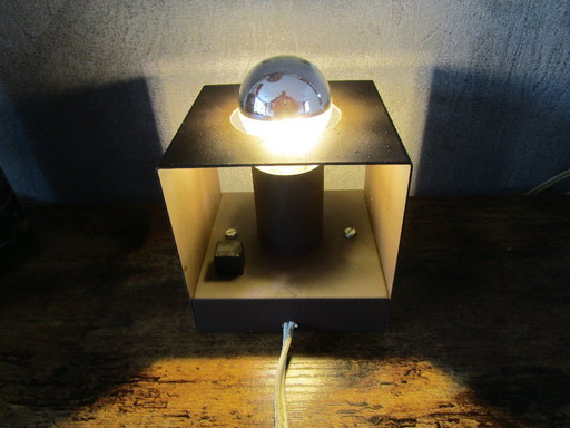 Vintage Philips Nws-65 Kubus tafel/wandlamp
