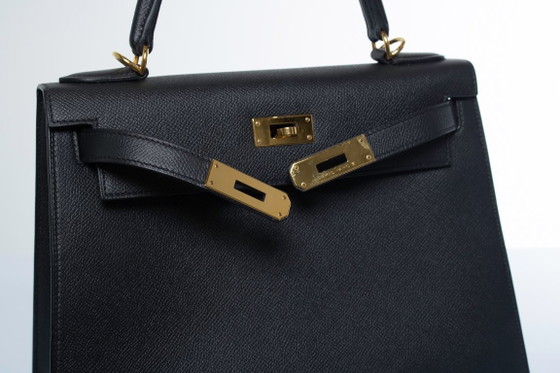 Hermes, Sac Kelly II Sellier 28 Epsom 89 Negro – Hermès, Bolsos de mano, Calfskin (photo 15 of 20)