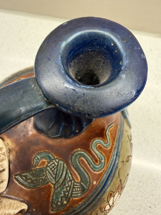 Majolika-Krug im ägyptischen Stil, um 1880. Gerbing & Stephan – Gerbing&Stephan, Dekorative Objekte, Ceramic (photo 8 of 15)