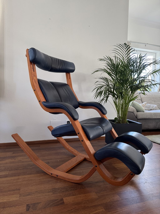 Stokke Gravity relaxstoel van Peter Opsvik - leer