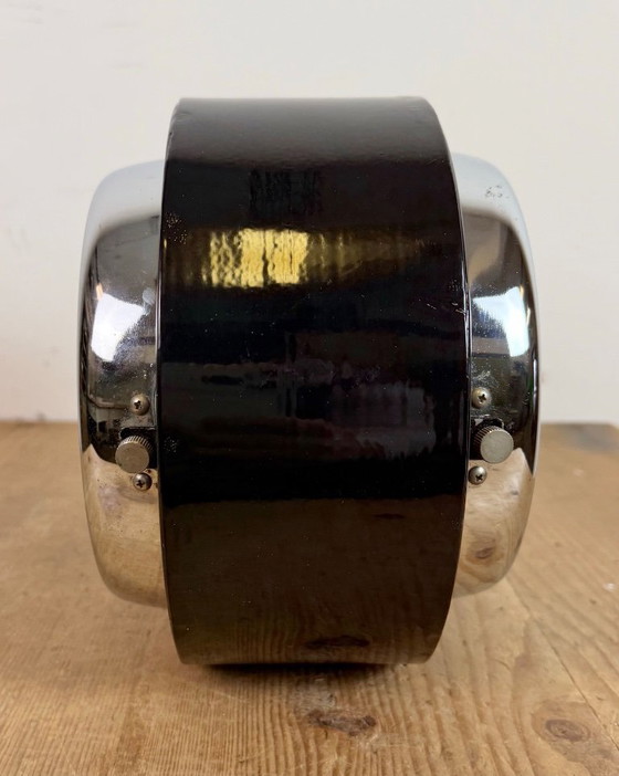 Image 1 of Vintage zwarte Citizen dubbelzijdige scheepswandklok, jaren 80