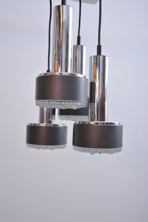 Image 1 of Staff cascade lamp with bubble glass (1960s)