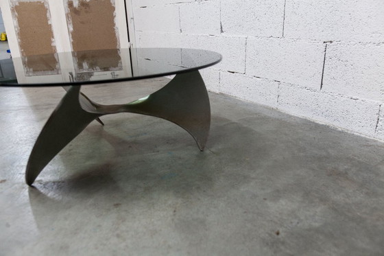 Image 1 of Table basse Propeller K9 design Knut Hesterberg 1960 verre fumé 80cm