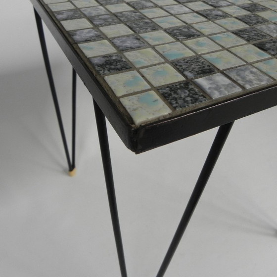 Tavolino con 225 mini piastrelle, anni '50 – Tavolini, Iron, Ceramic (photo 8 of 11)