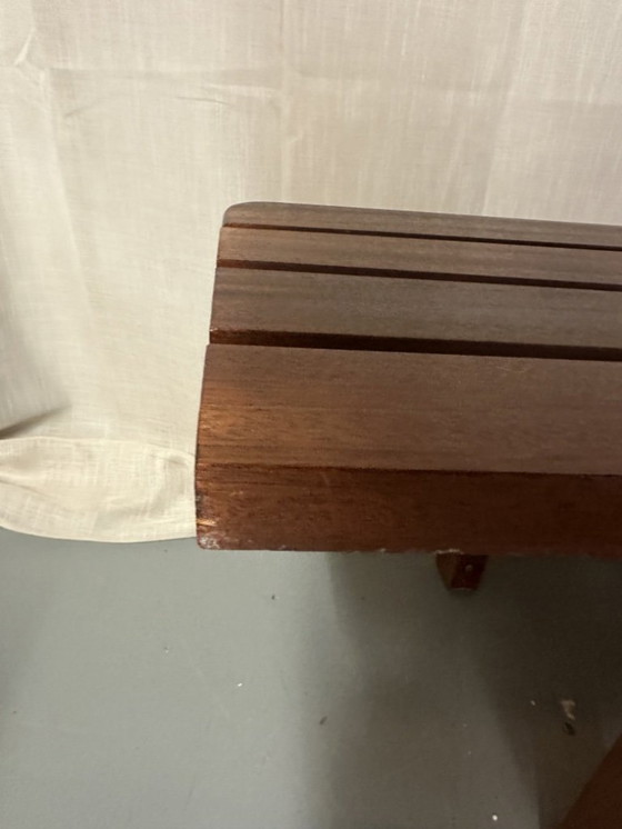 Image 1 of Panca vintage con doghe in legno