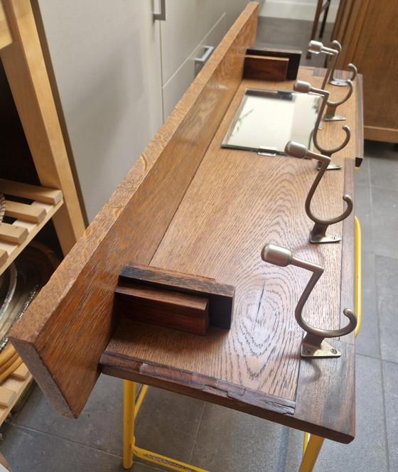 Image 1 of Wunderschöne Garderobe aus der Amsterdamer Schule – Eiche & Coromandel – Art déco 1920er/1930er Jahre