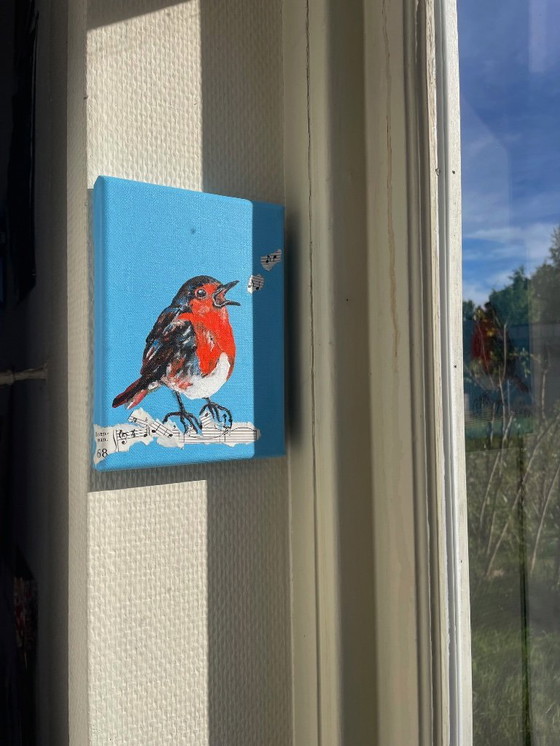 Image 1 of Pintar un petirrojo