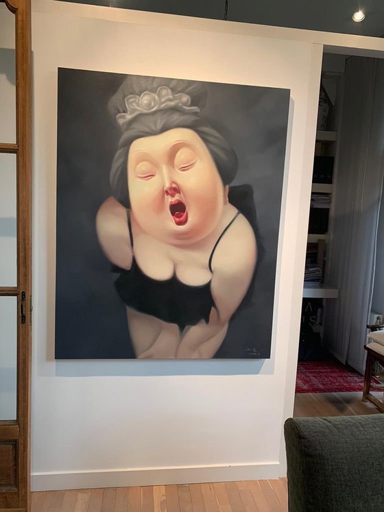 Tang Buddhist Lady, 2008, Dipinti e disegni, Tela, Altro, Nero, Figuratief (foto 4 di 10)