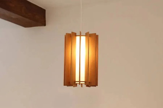 Hängeleuchte Pine Tema von Ib Fabiansen für Fog and Morup – Fog & Mørup, Pendelleuchten, Wood, Vintage (photo 3 of 4)