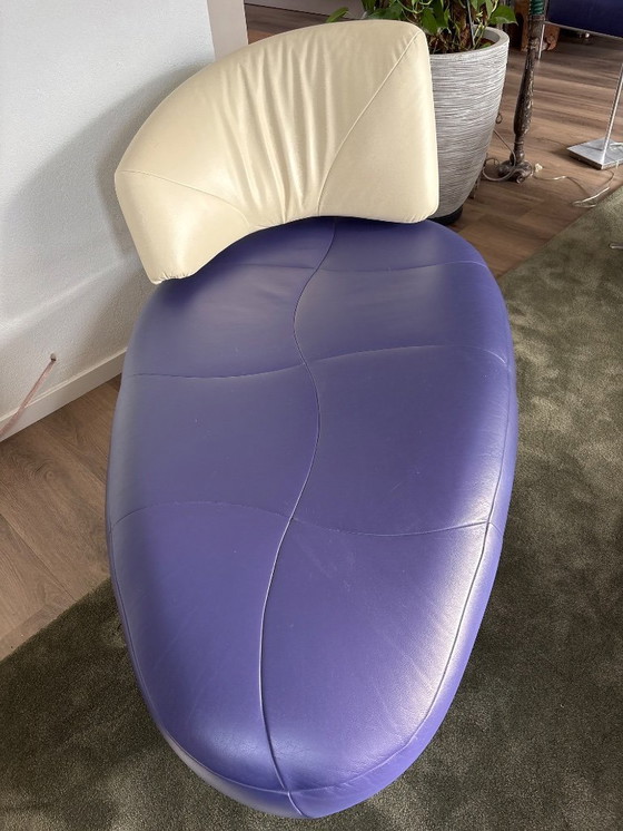 Image 1 of Leolux Kikko Chaiselongue-Sofa aus Leder