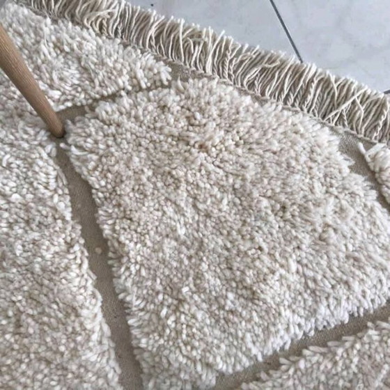 Alfombra marroquí pequeña de 100 cm x 200 cm. – Cotton (photo 2 of 6)