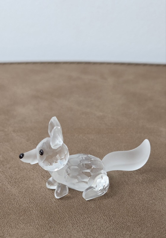 Swarovski, Vintage Faceted Crystal Fox Figurine, Decorative Objects, Transparent (photo 2 of 6)