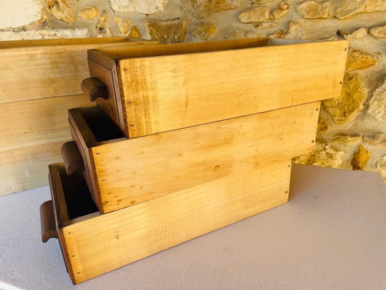 Image 1 of Eichenkommoden im Mid-Century-Modern-Stil, 1940er Jahre, 2er-Set