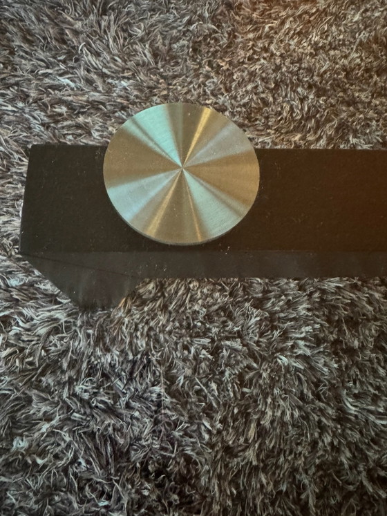 Salontafel design 158,2 cm glas, Metaal, Zwart (foto 5 van 6)