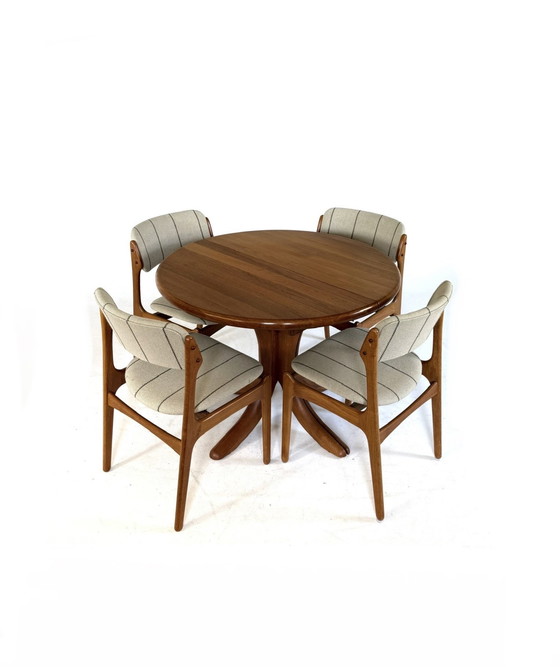 Image 1 of Table de salle à manger danoise explorable, Arebbo Möbler '70