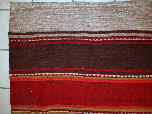 Tappeto kilim persiano vintage Ardabil fatto a mano, 80 cm x 290 cm, anni '50 - 1C355