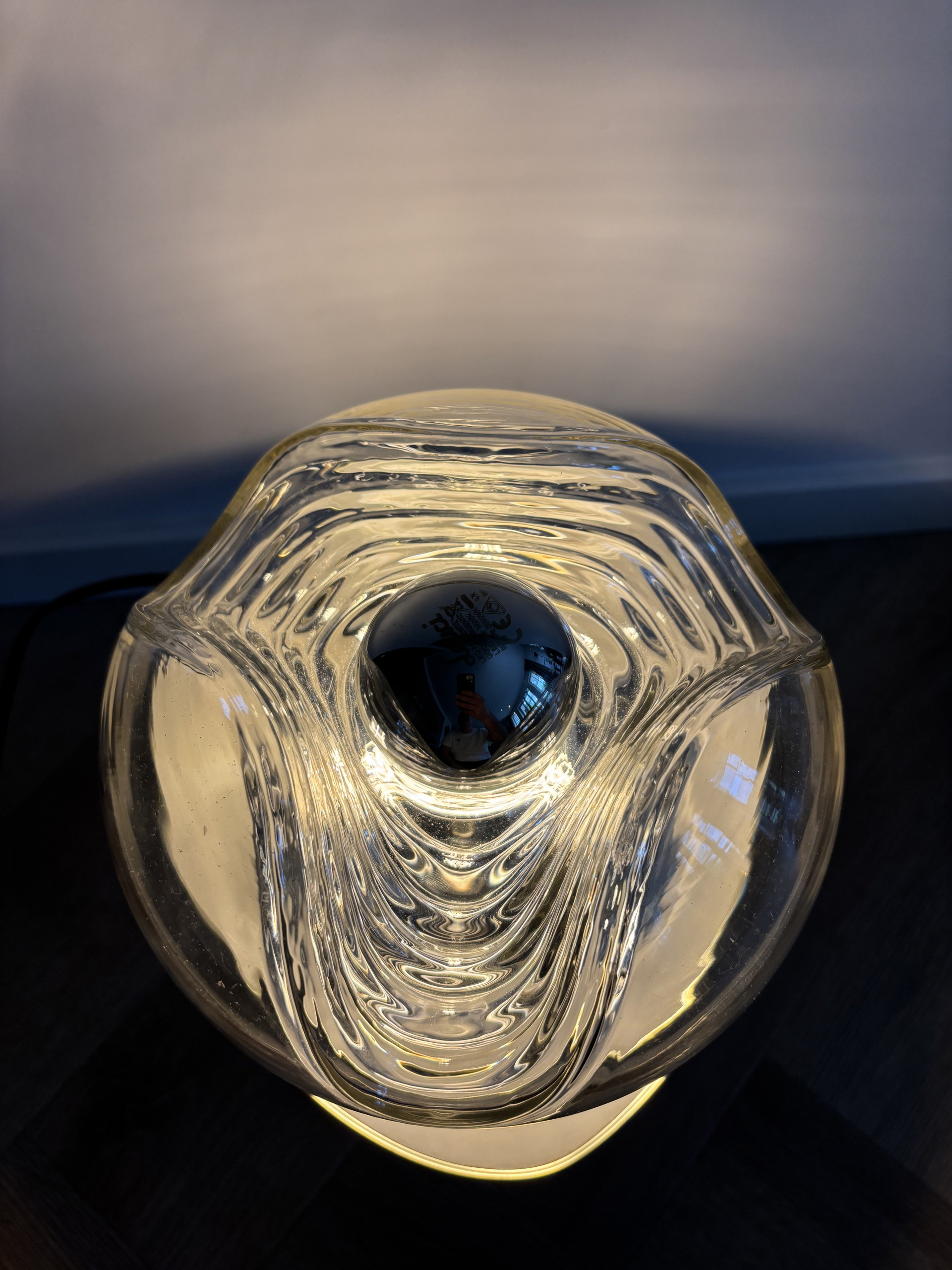 Lámpara de mesa Wave Futura de Peill & Putzler, década de 1970
