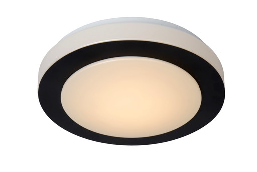 Lucide DIMY Plafón de Baño Ø28.6cm LED 3 StepDim Negro