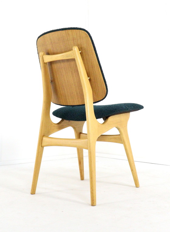 Image 1 of Set van 4 vintage eetkamerstoelen reupholstered