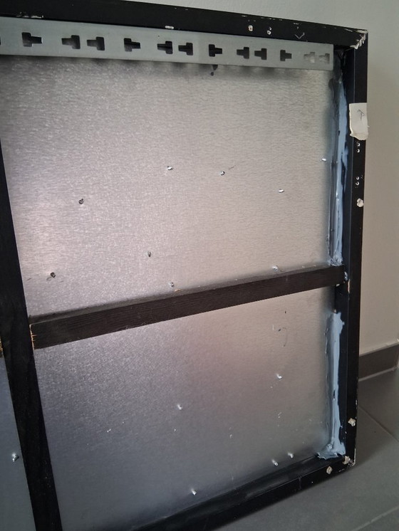 Image 1 of Pittura in metallo 3D delle case sui canali di Amsterdam