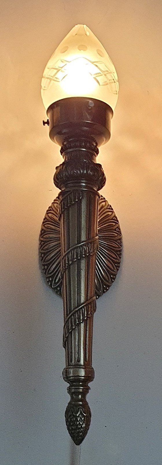 Image 1 of 2 lampade da parete / torce in stile Art Déco Impero