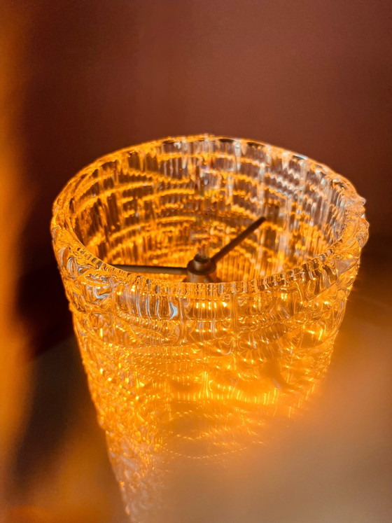 Image 1 of Unique! Kalmar Franken 60s ice glass pendant lamp