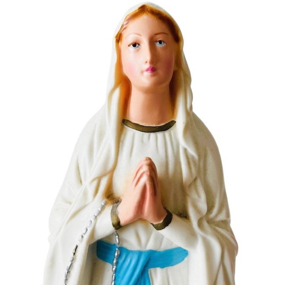 Image 1 of Vintage plastic statue of Our Lady of Lourdes
