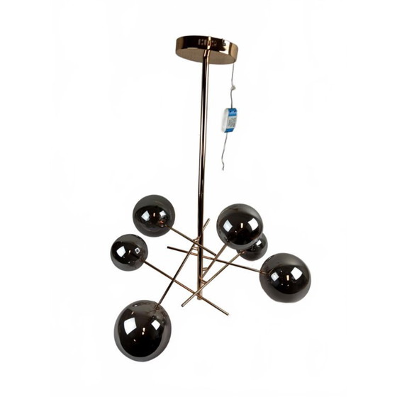 Image 1 of Lucide Design Hanglamp – Goud met Rookglas (6-lichts)