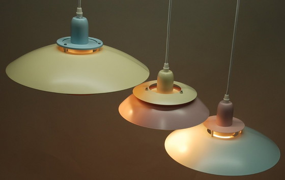 Image 1 of Vintage Danish pendant lamps - set of 3 pieces.