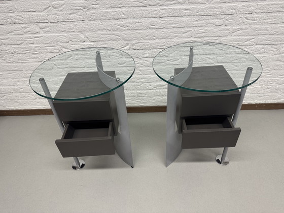 Image 1 of 2x Casprini Klee bijzettafel van Kuin & Kuin uit de jaren 90.