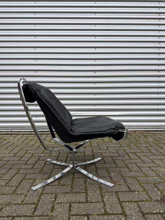 Image 1 of Set vintage Vatne Møbler Falcon di Sigurd Resell: 2 alti + 2 bassi + Hocker