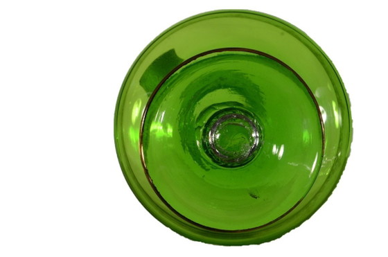 Image 1 of Jarra italiana verde, cristal Artistiche, 12x30cm