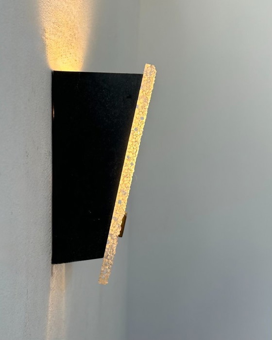 Image 1 of Vintage wall lamp, brass and Perspex, France 1960