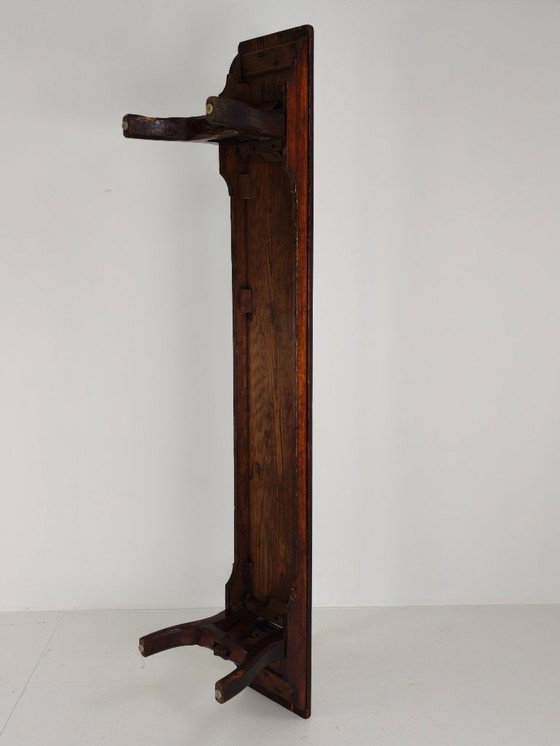 Image 1 of Banco ferroviario victoriano de pino albar – Halstead's, Todmorden