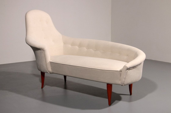 Image 1 of Chaise Lounge by Kerstin Hörlin-Holmquist for Nordiska Kompaniet, 1950s