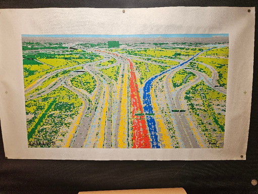 Serigrafia su tela Henk van der Vet