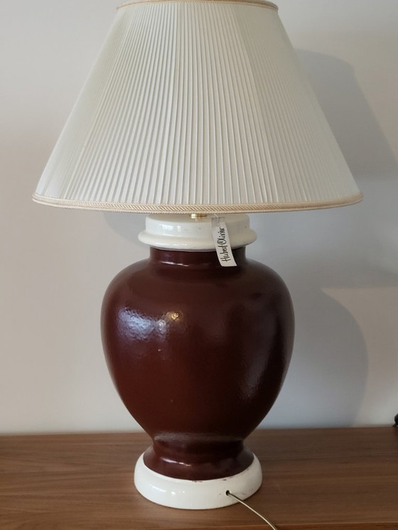 Image 1 of Grote keramische lamp van Hubert Olivier, Frankrijk
