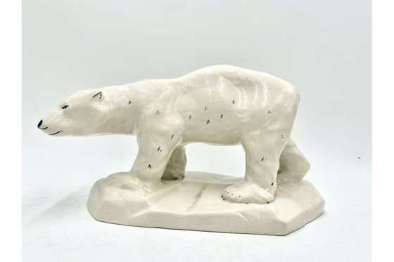 Image 1 of Grande figura di orso polare, Chodzież, Polonia, anni 1950-1960