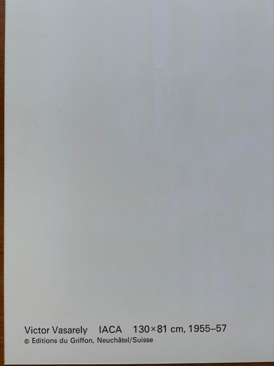 Image 1 of Victor Vasarely - Tirage Op Art "Iaca" (1973) - Editions du Griffon