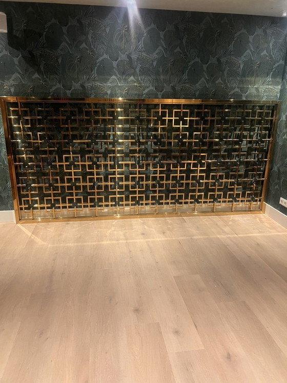 Paravent doré de très grande taille – Objets déco, Metal (photo 5 of 5)