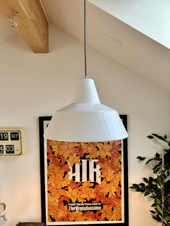 Image 1 of Louis Poulsen “Arbejdspendel” Enamel Pendant Lamp