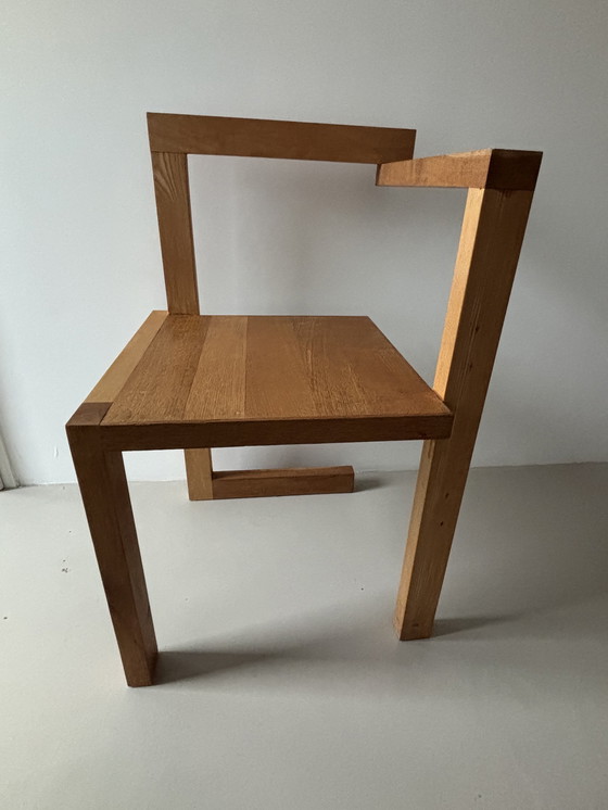 Image 1 of Gerrit Rietveld style handmade corner chair