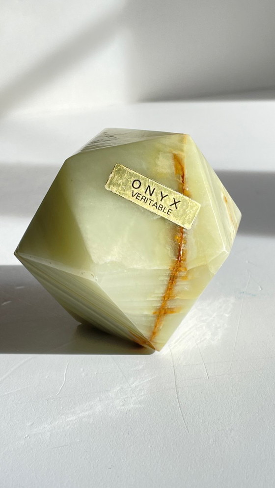 Image 1 of Vintage Onyx Paperweight