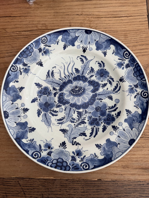 Piatto da parete blu Delft di Regina