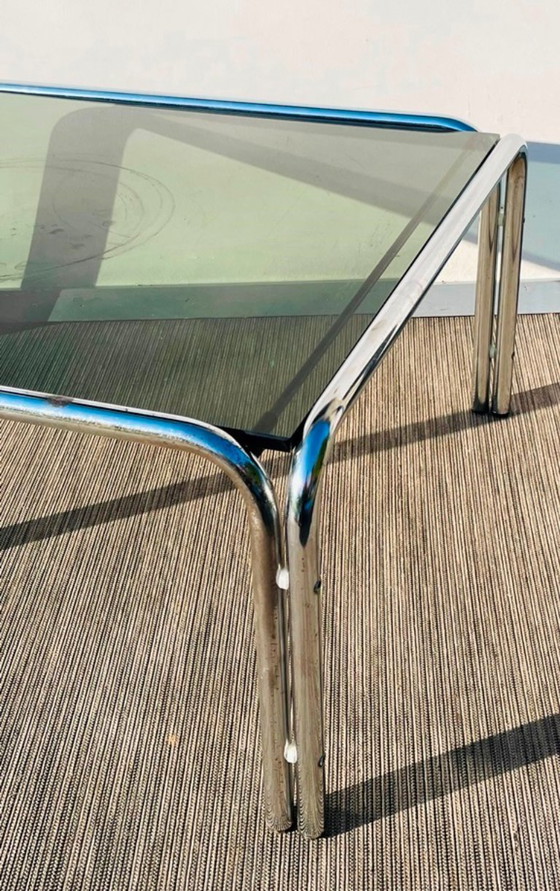 Image 1 of Pair of chrome coffee tables # Vintage 70s # Living Room Tables