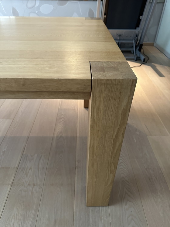 Image 1 of Modern Oak table 220cm x 105cm and 77cm high