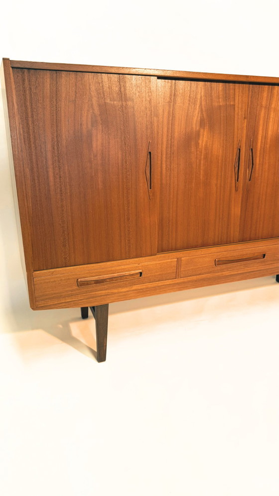 Image 1 of Restored vintage mid-century Danish highboard